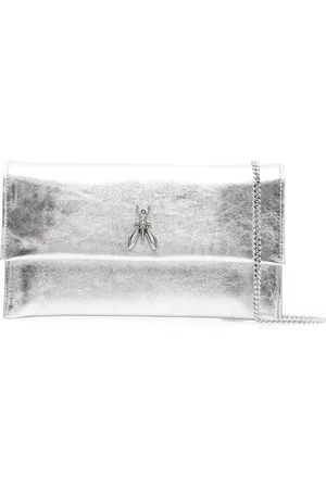 Patrizia Pepe Clutch im Metallic-Look