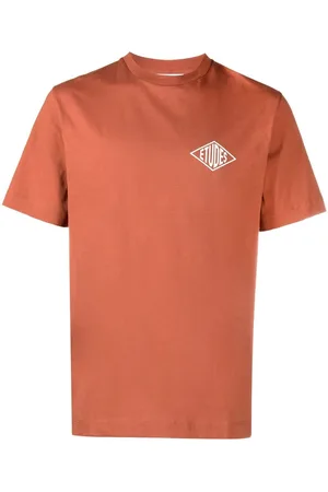 Etudes T-Shirt aus Bio-Baumwolle mit Logo-Print
