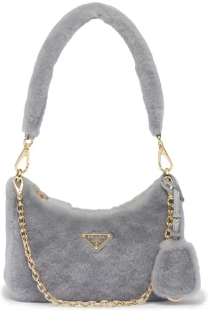 Prada Re-Edition Mini-Tasche aus Shearling
