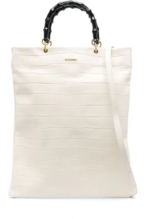 Jil Sander Handtasche mit Kroko-Optik