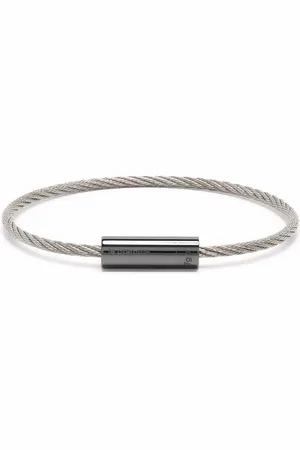 Le Gramme 5g Kordelarmband mit poliertem Verschluss aus Keramik
