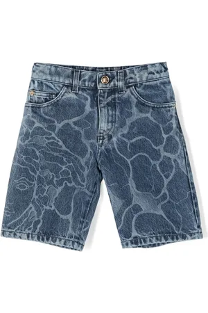 VERSACE Jeans-Shorts mit abstraktem Print