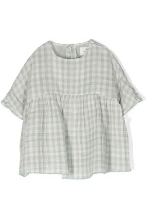 TEDDY & MINOU Bluse mit Schachbrettmuster