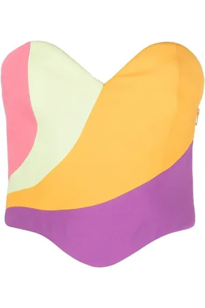 Moschino Bustier-Top in Colour-Block-Optik
