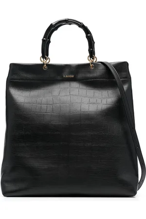 Jil Sander Handtasche mit Bambus-Henkel