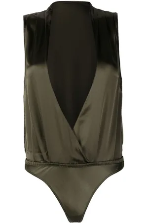 MAISON CLOSE Body mit tiefem V-Ausschnitt