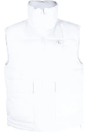 Calvin Klein Gefütterte Weste mit Logo-Print