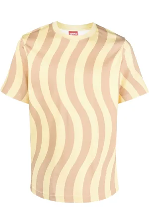Camper T-Shirt mit Wellen-Print