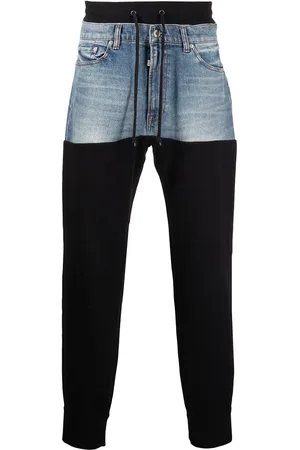 ROMEO HUNTE Hose im Patchwork-Look