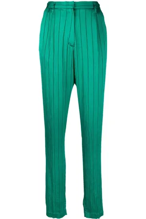 FORTE FORTE Gestreifte High-Waist-Hose