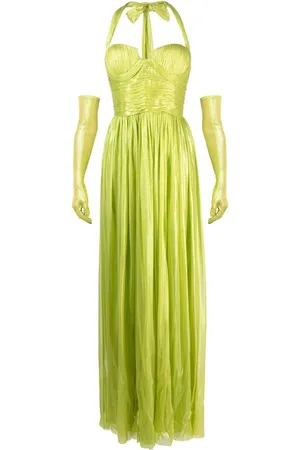 JEAN-LOUIS SABAJI Neckholder-Kleid mit Raffung