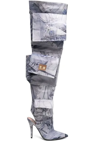 Natasha Zinko Klassische Overknee-Stiefel