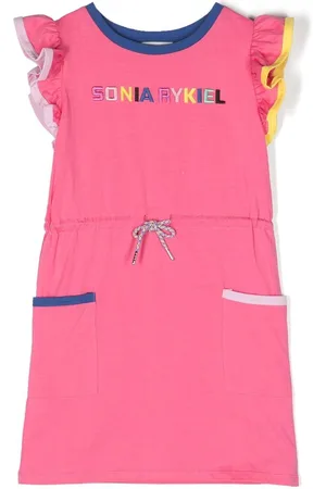 Sonia Rykiel Enfant Kleid mit Volant-Ärmeln