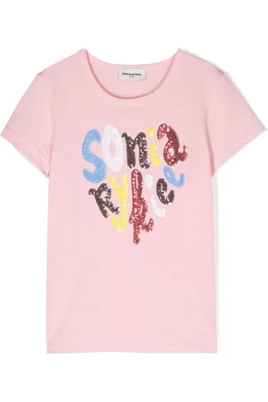Sonia Rykiel Enfant T-Shirt mit Logo-Applikation