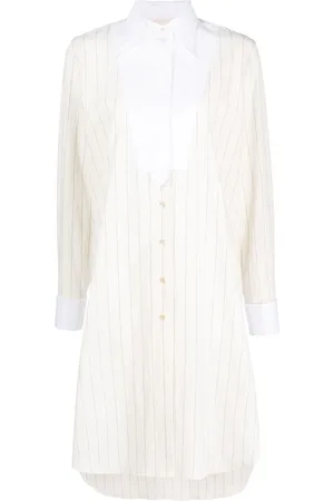 WALES BONNER Gestreiftes Midikleid