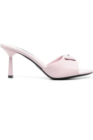 Prada Mules mit Logo-Schild 80mm