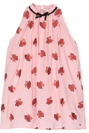 Sonia Rykiel Enfant Trägerkleid mit Lippen-Print