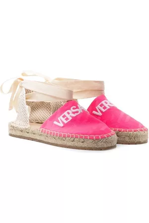VERSACE Mädchen Espadrilles - Espadrilles mit Logo-Stickerei
