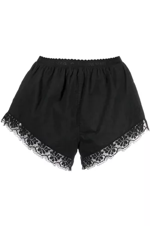Marine Serre Pyjama-Shorts mit Logo-Band
