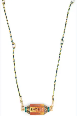 Marie Lichtenberg 14kt Eye Will Gelbgoldhalskette