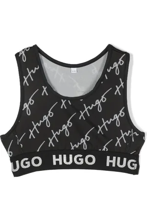 HUGO BOSS Cropped-Top mit Logo-Print