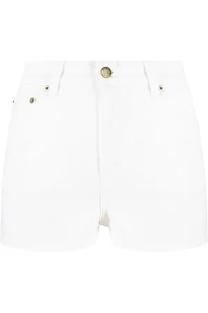 Twin-Set Jeans-Shorts mit Logo-Stickerei