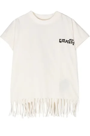 MARCELO BURLON Sunset Cross T-Shirt mit Fransen