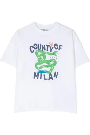 MARCELO BURLON T-Shirt mit Schlangen-Print