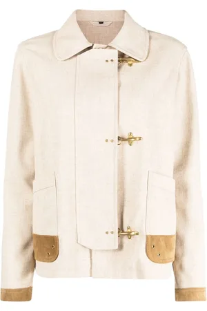 FAY Schmale Jacke mit Kontrastdetails