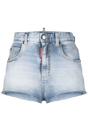 Dsquared2 Jeans-Shorts mit hohem Bund