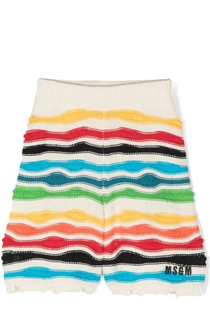 Msgm Gestrickte Shorts im Distressed-Look