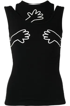 Natasha Zinko Trägershirt mit grafischem Print
