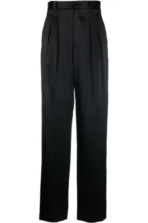 NILI LOTAN Hose aus Satin mit Falten