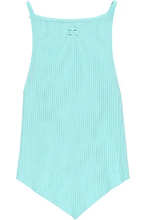 Courrèges Pointy Tanktop aus Rippstrick