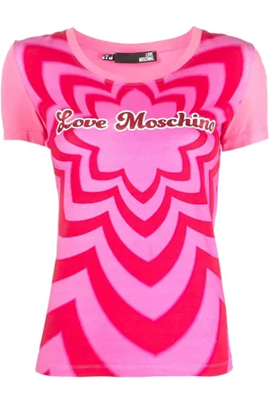 Love Moschino Damen Shirts - T-Shirt mit Logo-Print