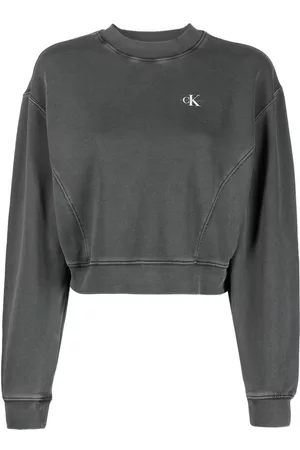Calvin Klein Ausgeblichenes Sweatshirt mit Logo