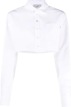 COPERNI Cropped-Hemd mit klassischem Kragen