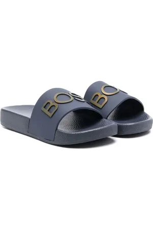 HUGO BOSS Pantoletten mit Logo-Print