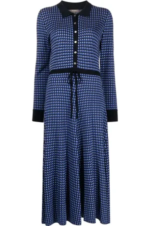 N.PEAL Strickkleid mit geometrischem Print