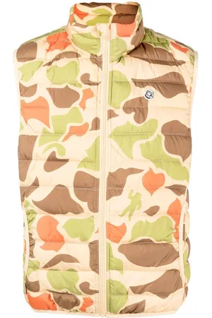 Billionaire Boys Club Gefütterte Weste mit Camouflagemuster