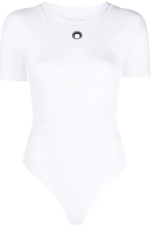 Marine Serre Body mit Logo-Print