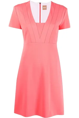 HUGO BOSS Kurzes Salmon Kleid