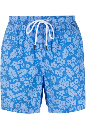 BARBA Badeshorts mit Blumen-Print