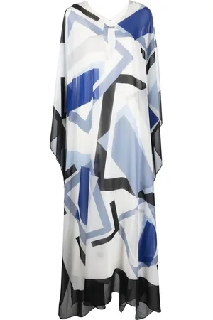 Halston Heritage Gemustertes Maxikleid