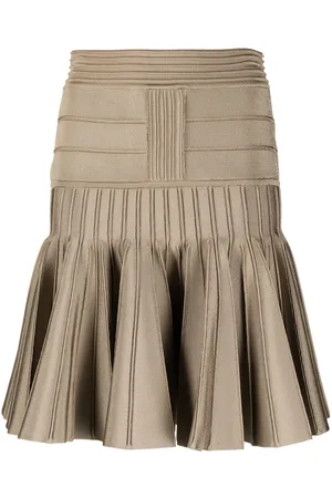 Balmain Minirock mit Falten