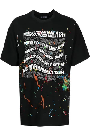 MOSTLY HEARD RARELY SEEN T-Shirt mit Farbklecksen