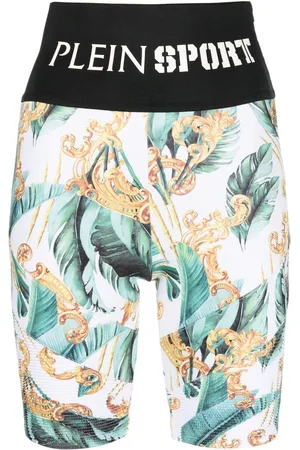 Philipp Plein Radlerhose mit Logo-Bund