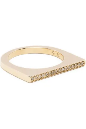 TOM WOOD Eleganter 9kt Goldring mit Diamanten