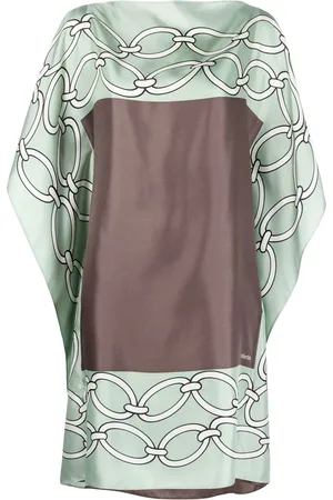 VALENTINO GARAVANI Chain 1967 Seidenkleid mit Print