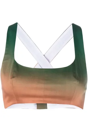 Serafini Cropped-Oberteil mit Farbverlauf